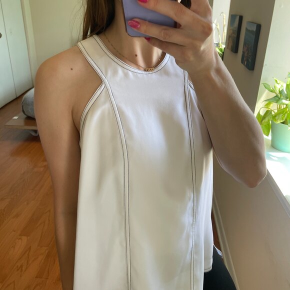 BCBGMaxAzria Cutout Split Back Top - Picture 2 of 7